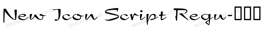 New Icon Script Regu字体转换 New Icon Script Regu字体转换